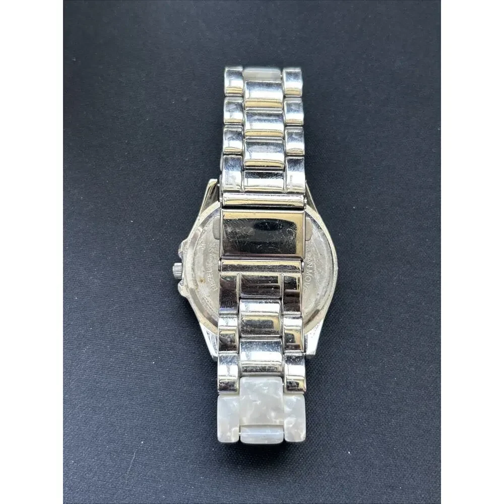 MOP Dial Silver Tone Case Women’s Quartz Watch